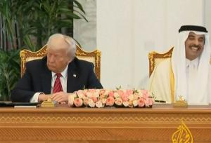 ترامپ: درباره ایران با امیر قطر گفتگو کردم