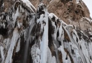 آبشار مارگون یخ زد