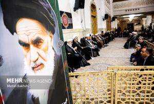 مراسم سالگرد ارتحال امام خمینی در حرم بانوی کرامت