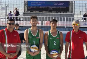 صعود تیم ملی «الف» والیبال ساحلی به جمع ۸ تیم برتر با غلبه بر آمریکا 