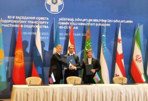 توافق سه‌جانبه برای توسعه مسیر غربی کریدور شمال - جنوب در باکو