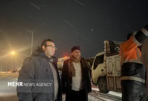 نظارت قضایی میدانی بر خدمات‌رسانی در محورهای برف‌گیر شاهرود