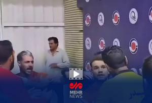 تصاویری از درگیری و کتک‌کاری در بازی مس سونگون و گهر زمین