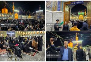 شب میلاد امام مهربانی ها؛ وقتی دل‌ها زیر سایه گنبد طلایی آرام می گیرند