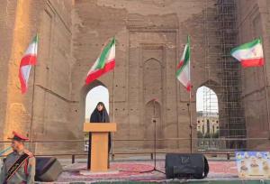 سخنرانی دختر شهید فلاحی‌نیا در اربعین شهدای اقتدار آذربایجان شرقی