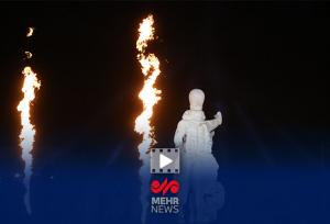 گزارش خبرنگار مهر از مراسم رونمایی مجسمه «زانوزنندگان مقابل ایران»