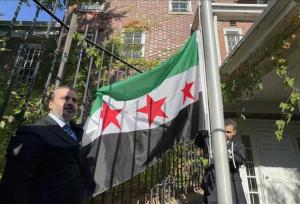 بازگشایی سفارت سوریه در آمریکا بعد از بیش از ۱۰ سال+ فیلم
