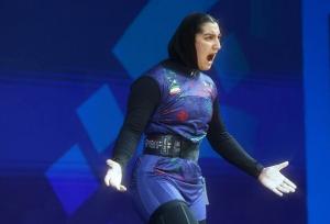 مدال برنز آلما حسینی در مسابقات وزنه برداری