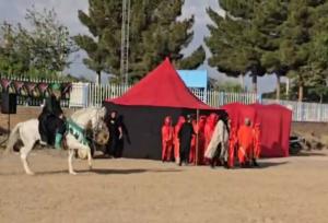 مراسم عزاداری و شبیه خوانی در بندرشرفخانه شهرستان شبستر