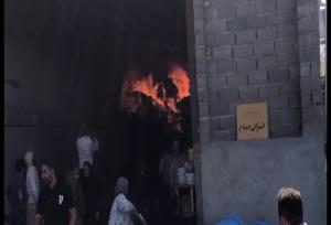 حریق واحد تولید لوازم پزشکی در دیباج؛ حادثه مصدوم نداشت
