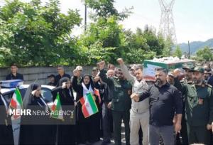 تصاویری از تشییع پیکر شهیده «پوراندخت سعادت نژاد» در تالش