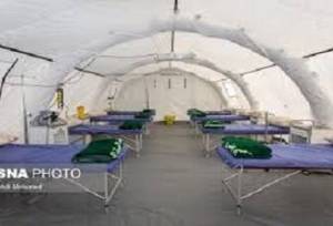 برپایی بیمارستان صحرایی در شهرستان رومشکان