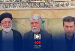 لحظات عزاداری برای شهید طهرانچی در حرم مطهر شاه عبدالعظیم حسنی(ع)