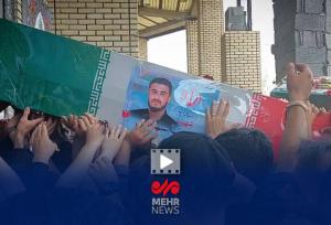 مراسم تشییع شهیدان حملات رژیم صهیونیستی در شهرک ولیعصر تهران