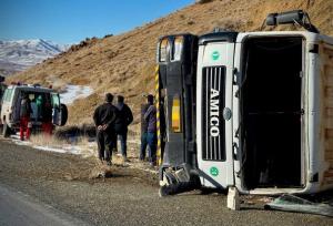 محبوبی: واژگونی خودرو در محور سلماس - ارومیه یک مصدوم برجای گذاشت