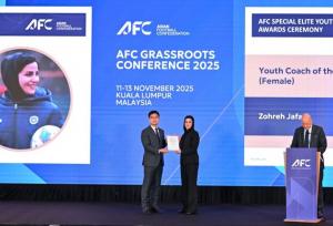 زهره جعفری برترین مربی زن جوان سال آسیا شد