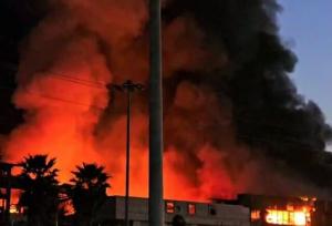 جلوگیری از گسترش آتش‌سوزی شرکت لبنیاتی کاله آمل