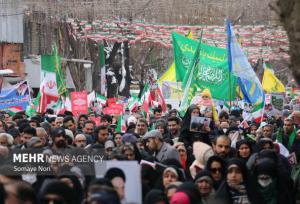 راهپیمایی ۲۲ بهمن در شهرهای مختلف آذربایجان شرقی