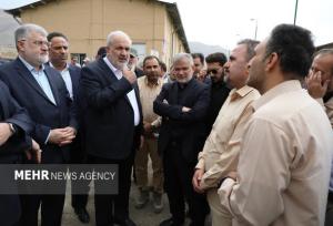 بازدید وزیر نیرو و استاندار تهران از طرح خط جایگزین انتقال آب زیاران