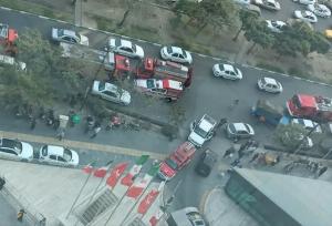 نجمی: حریق واحد اداری در یکی از برج های تجاری مشهد مهار شد