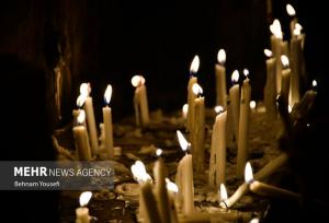 برگزاری شام غریبان در مرکزی/ شمع ها در سوگ اهل بیت گریستند