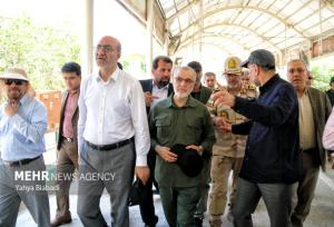 بازدید رئیس ستاد مرکزی اربعین از زیرساخت‌های مرزی کرمانشاه