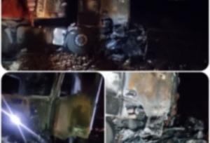 تصادف شدید یک دستگاه سواری با یک تریلی در محور چمن بید به گرمه