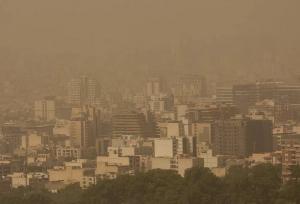 وزش باد و گرد و خاک هوای البرز را ناسالم کرده است