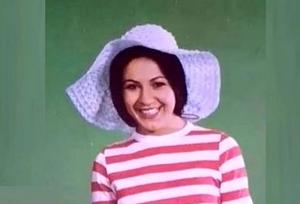 چهرۀ «نگار» بازیگر سینمای قبل انقلاب در کنار «اصغر سمسارزاده»