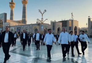 خدمت‌گزاری جوانان کنگان  به زائران در حرم مطهر رضوی