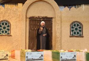 صحبت های امام جمعه ایلام در مراسم تشییع پیکر شهدای گمنام