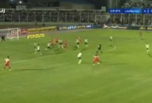 تصاویری از گل اول پرسپولیس توسط فرشاد احمدزاده