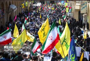 راهپیمایی بشارت نصر در بهاباد برگزار شد