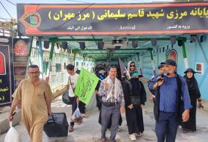 وضعیت تردد در مرز مهران طی شامگاه پنجشنبه