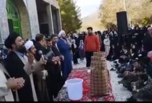 جشن نیمه شعبان و فجر انقلاب در کوهبنان؛ از کیک۴۷ کیلویی تا اهدای جوایز