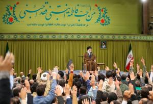 تصاویری از دیدار امروز رهبر انقلاب با مداحان