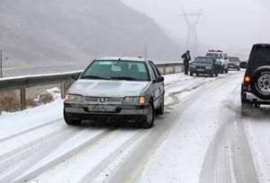 انسداد محور صیدون–امام‌زاده عبدالله خوزستان به دلیل بارش برف