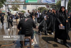 عکس به‌‌جا مانده از راهپیمایی جاماندگان اربعین