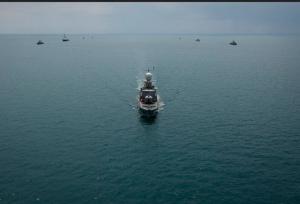 اجرای تمرین عکسبرداری هوایی در رزمایش امداد، نجات و امنیت دریایی