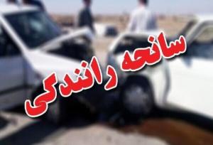 برخورد دو خودرو در محور بیستون صحنه یک مصدوم بر جا گذاشت