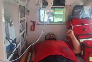 مجروحیت یک امدادگر در کرمانشاه طی حمله رژیم صهیونیستی