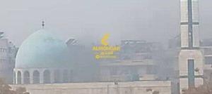 اولین تصاویر از انفجار مهیب یک مسجد در سوریه