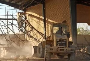 تخریب ۵ ساخت و ساز غیرمجاز در محور چیتگر - شهریار