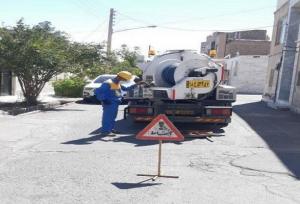 شست‌وشوی ۱۷۰ کیلومتر از شبکه‌های فاضلاب بیرجند