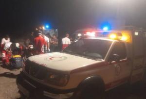 مصدومیت ۴۸ نفر در واژگونی اتوبوس در جاده باغین- جوپار کرمان