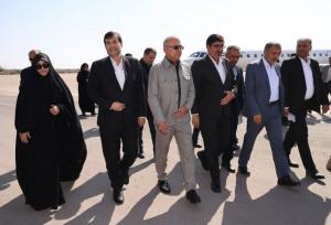 ورود وزیر ورزش به جزیره بوموسی