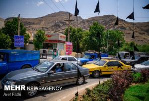 ترافیک سنگین در محور چالوس دو برابر زمان معمول است