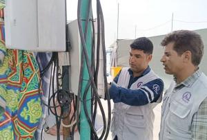 نیروهای فنی برق خراسان جنوبی؛ چراغ روشن مسیر زائران حسینی