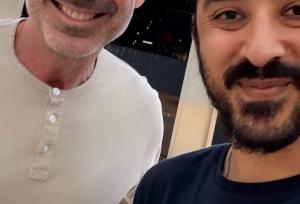 سلفی رضا گوچی با اسطوره رئال مادرید