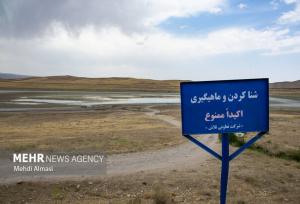 خشکی دریاچه پری (خندقلو ) حیات وحش زنجان را تهدید می‌کند